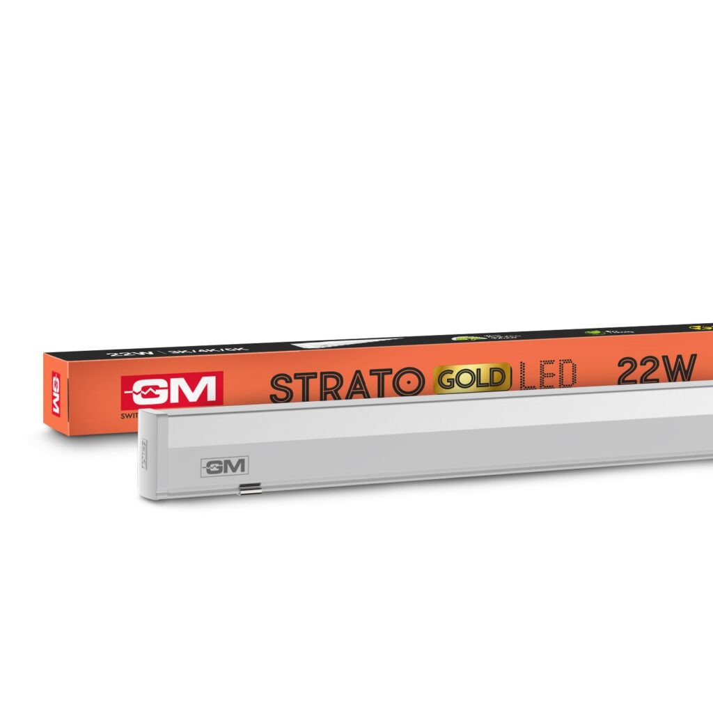 Deal GM Strato Gold 22W LED Batten Tube Light Rs. 139