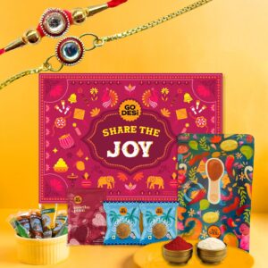GO DESi Rakhi Gift Box 12 Items Rakhi Gift for Brother Combo ₹194