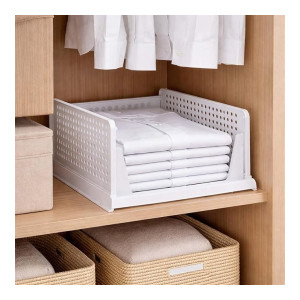 Go Hooked Foldable Wardrobe Organizer with Drawer Style Pull Out Design