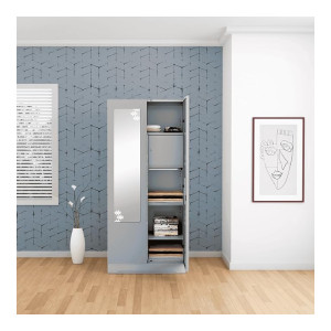 GODREJ INTERIO Almirah Slimline 2-Door Steel Almirah Royal Ivory