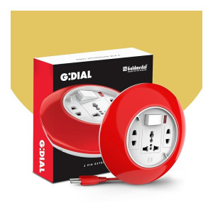 Goldmedal G-Dial 5-Meter Extension Cord with Universal & 2-Pin Sockets, Master Switch