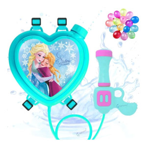 GRAPHENE Holi Tank Pichkari Water Gun 1.2L High Pressure Long Throw Back Pack with 100 Balloons