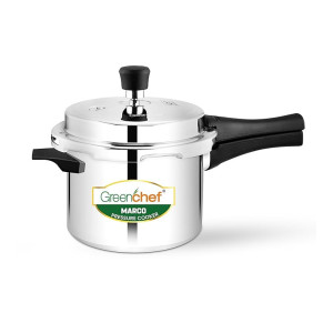 GREENCHEF Marco Aluminium Pressure Cooker 5 Litres ISI Certified