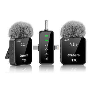 GRENARO Dual Lapel Wireless Microphone