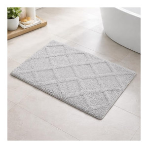 Grey Microfiber Bath Mat at Rs5 | Amazon Deal