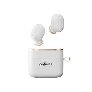 Grooves Metal True Luxury Bluetooth Headset with Matt Silicon Coating, Low Latency Gaming & Hybrid Noise Cancellation
