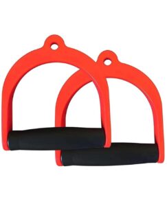 Gym Pulley Exercise Handles Pair Red Black Rs 378 Amazon Deal