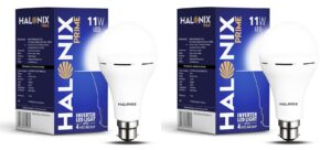 Halonix 11W Emergency LED Bulb Pack of 2 Upto 4Hrs Backup Rs. 449
