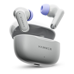 Hammer Airflow Neo Earbuds with 80H Playtime, 13mm Titanium Driver, 40ms Gaming Mode