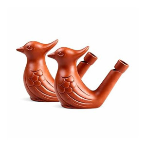 Premium Clay Bird Water Whistle Toy (Pack of 2)