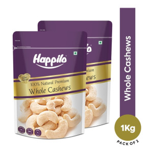 Happilo 100% Natural Premium Whole Cashews (2kg)