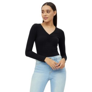 Deal Harpa Women’s Solid Regular Fit Blouse Rs. 153