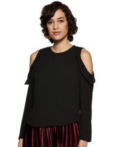 Deal Harpa Women’s Crepe Boat Neck Top Rs. 179