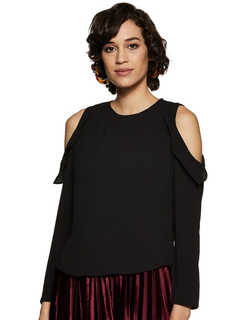 Deal Harpa Women’s Crepe Boat Neck Top Rs. 179