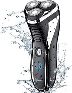 Hatteker Men’s Electric Shaver Cordless Rotary Wet & Dry
