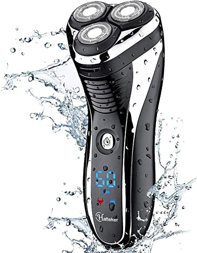 Hatteker Men’s Electric Shaver Cordless Rotary Wet & Dry
