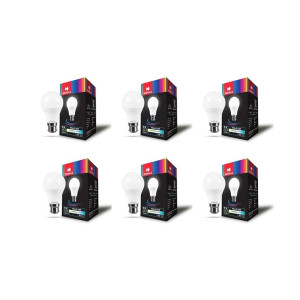 Havells 9W LED Bulb with B22 Base & Surge Protection (Pack of 6)