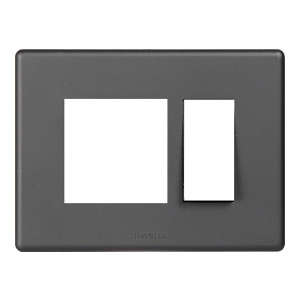 Havells Crabtree Fabio Carbon 2 module Front plate