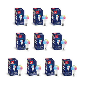 Havells Glamax 9W B22 WiFi LED Smart Bulb with Music Sync, Alexa & Google Assistant (16M Colours)