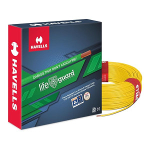 Havells Lifeguard Cable WHFFFNYL16X07 6 sq mm Wire