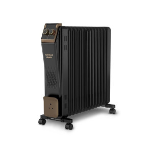 Havells 13 Fin Oil Filled Room Heater with U-Tech Fast Heating Fins, 10-Year Warranty & PTC Fan