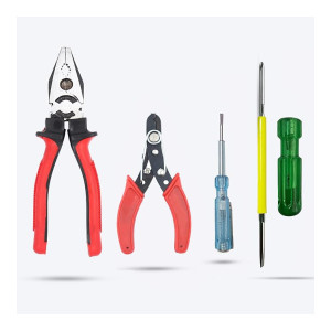 8″ Hillgrove Heavy Duty Combination Plier with Wire Cutter, Line Tester & 2-in-1 Screwdriver