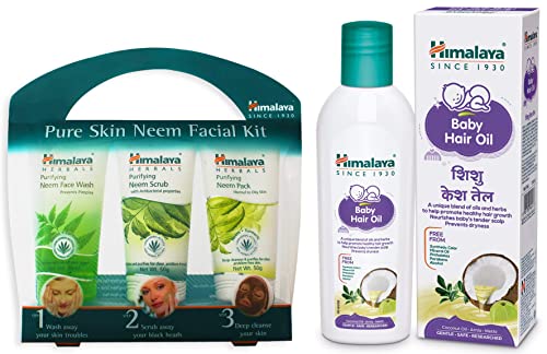 Himalaya Baby Hair Oil & Neem Facial Kit Combo Deal Rs. 202