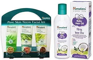 Himalaya Baby Hair Oil & Neem Facial Kit Combo Deal Rs. 202
