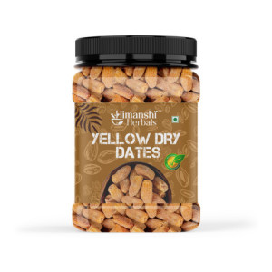 HIMANSHI HERBALS Yellow Dry Dates, Sweet & Chewy