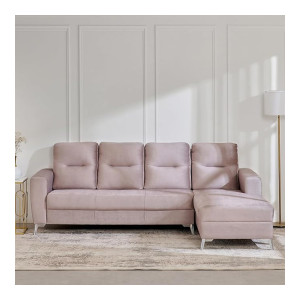 Home Centre Corner Sofa Beige Fabric