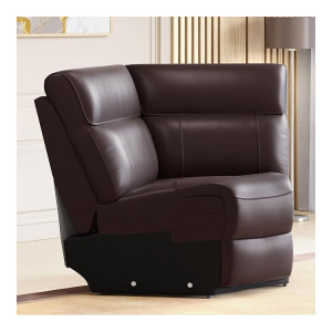 Home Centre Stockholm Half Leather 1-Seater Wedge Recliner