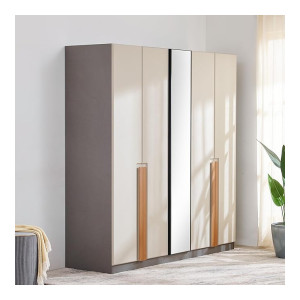 Home Centre Tiffany Engineered Wood 4 Door Swing Wardrobes