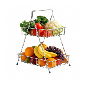 Homeor 2-Tier Fruit And Vegetable Basket at Rs309 | Amazon Deal