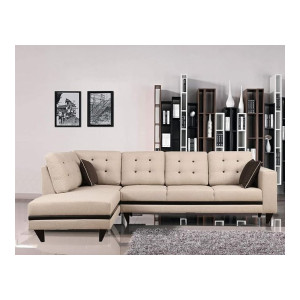 HomeTown Garcia Sylo Fabric Lounger L Shape Sofa