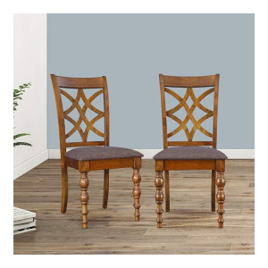 HomeTown Tobago Solid Wood Dining Chair Set of Two