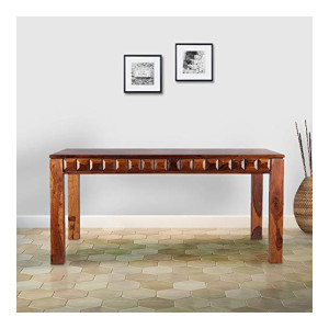 HomeTown Woodrow Solid Wood Six Seater Dining Table