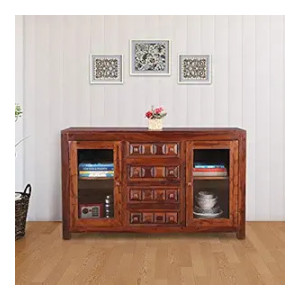 HomeTown Woodrow Solid Wood Storage Sideboard