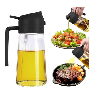 HomeWiz 3-in-1 Oil Dispenser Glass Bottle 500ml