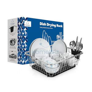 HomeWiz Stainless Steel Large Utensils Drying Rack with Spoon Holder