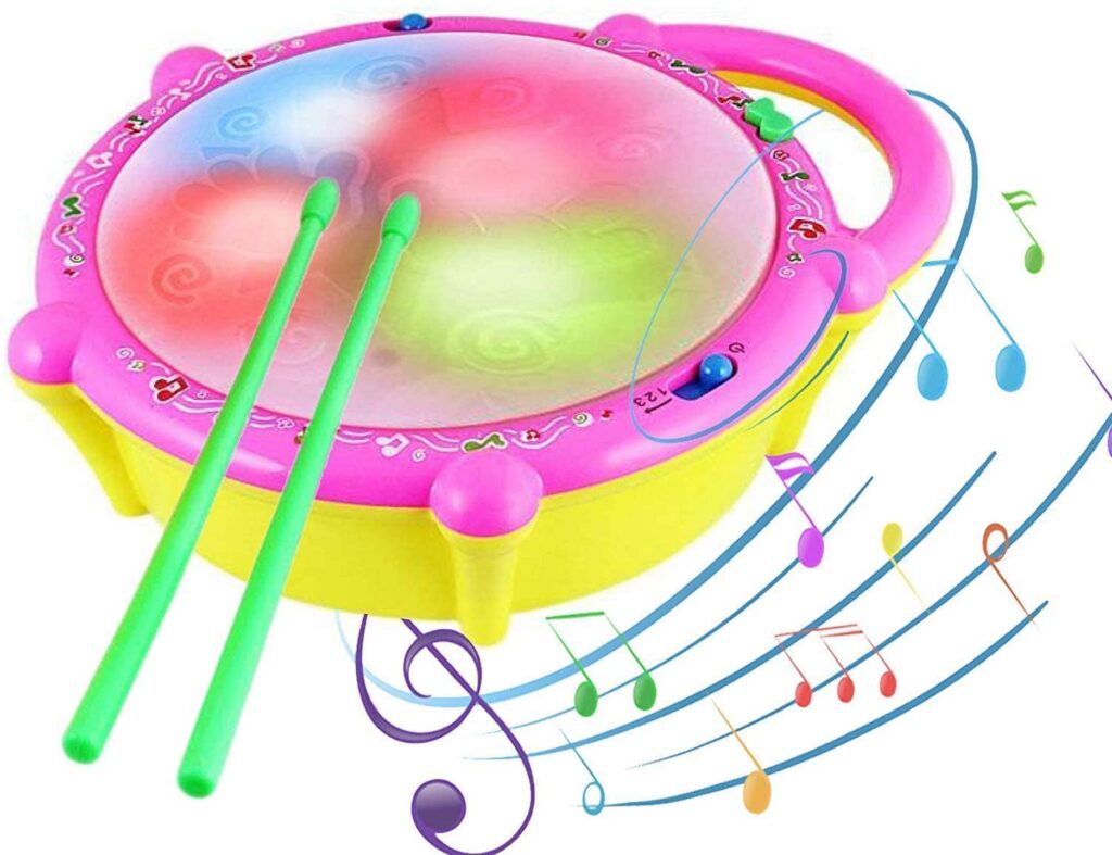Deal Homoze 3D Flash Drum Toy with Lights & Music Rs. 238