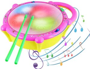 Deal Homoze 3D Flash Drum Toy with Lights & Music Rs. 238