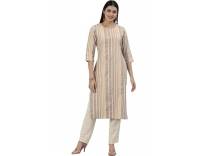 Hritika Strip Cotton Blend Kurta HRK005 Deal Rs. 269