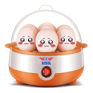 HSR Stainless Steel Electric Automatic Off 7 Egg Boiler Cooker Poacher (350 Watts)