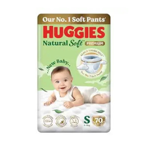 Huggies Natural Soft Premium Diaper Pants (S, 70 Pcs)