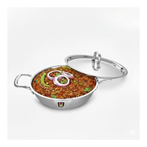 Human Hydro Triply Stainless Steel Kadai (24CM/2.8L) with Lid
