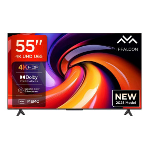 iFFALCON U65 55 inch Ultra HD 4K LED Smart Google TV 2025 Edition