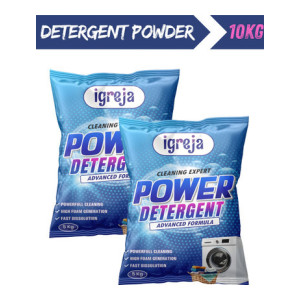 IGREJA Bright Like New Front/Top Load Blue Detergent Powder 10kg