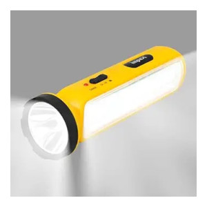 Impex 2 in 1 Rechargeable LED Flashlight with Emergency Lamp | 1600 mAh Battery