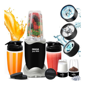 INALSA Blender Mixer Grinder Jazz 600 (5 Jar, 600W)