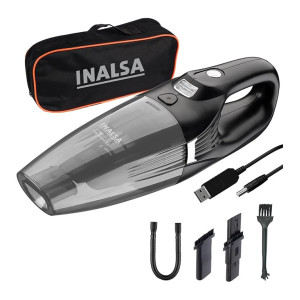 Inalsa Wireless Car Vacuum Cleaner 5.5KPA Suction, HEPA Filtration